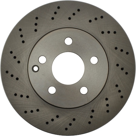 Centric Parts Standard Drilled Brake Rotor, 228.35109 228.35109
